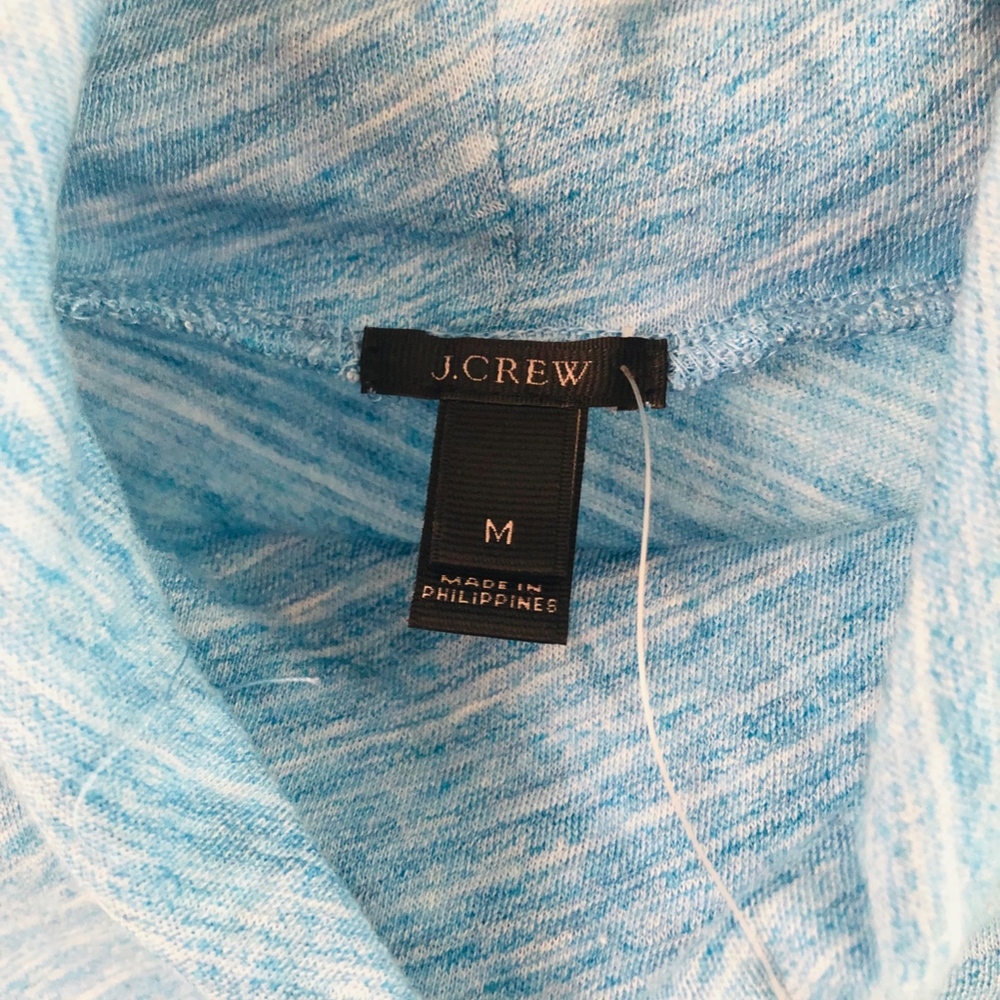 NWT J. Crew Blue Soft Turtleneck M - Picture 3 of 4